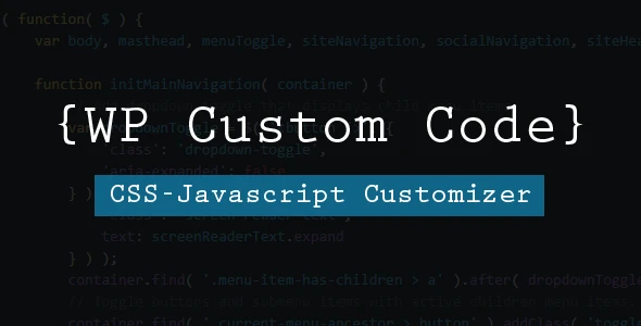 WP Custom Code – Another Script Customizer For Your Site